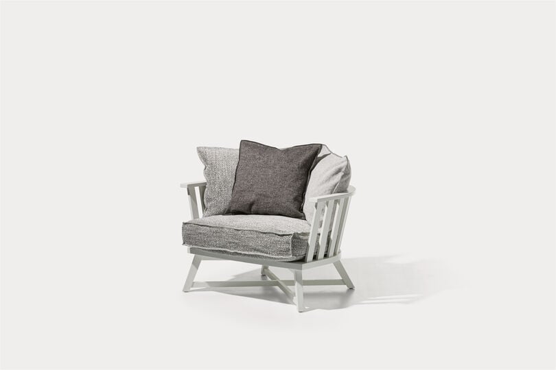 Paola Navone Gray armchair for Gervasoni
