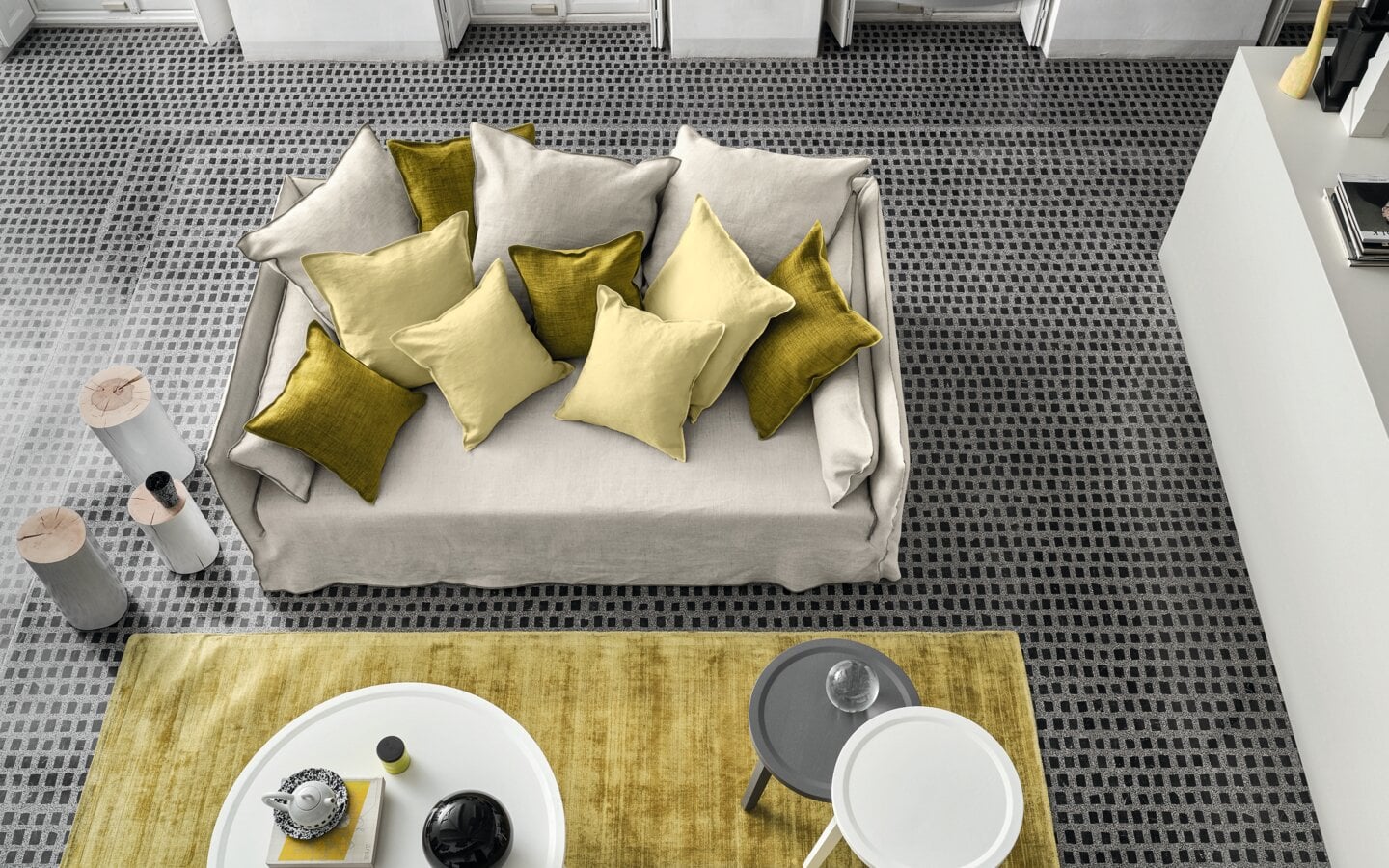 Paola Navone Ghost sofa for Gervasoni