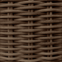 Stained rattan Sepia